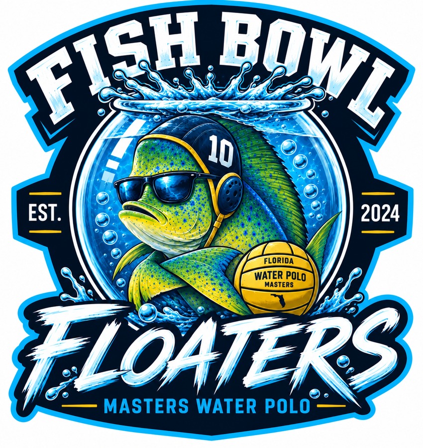Fish Bowl Floaters Masters Water Polo badge, established 2024