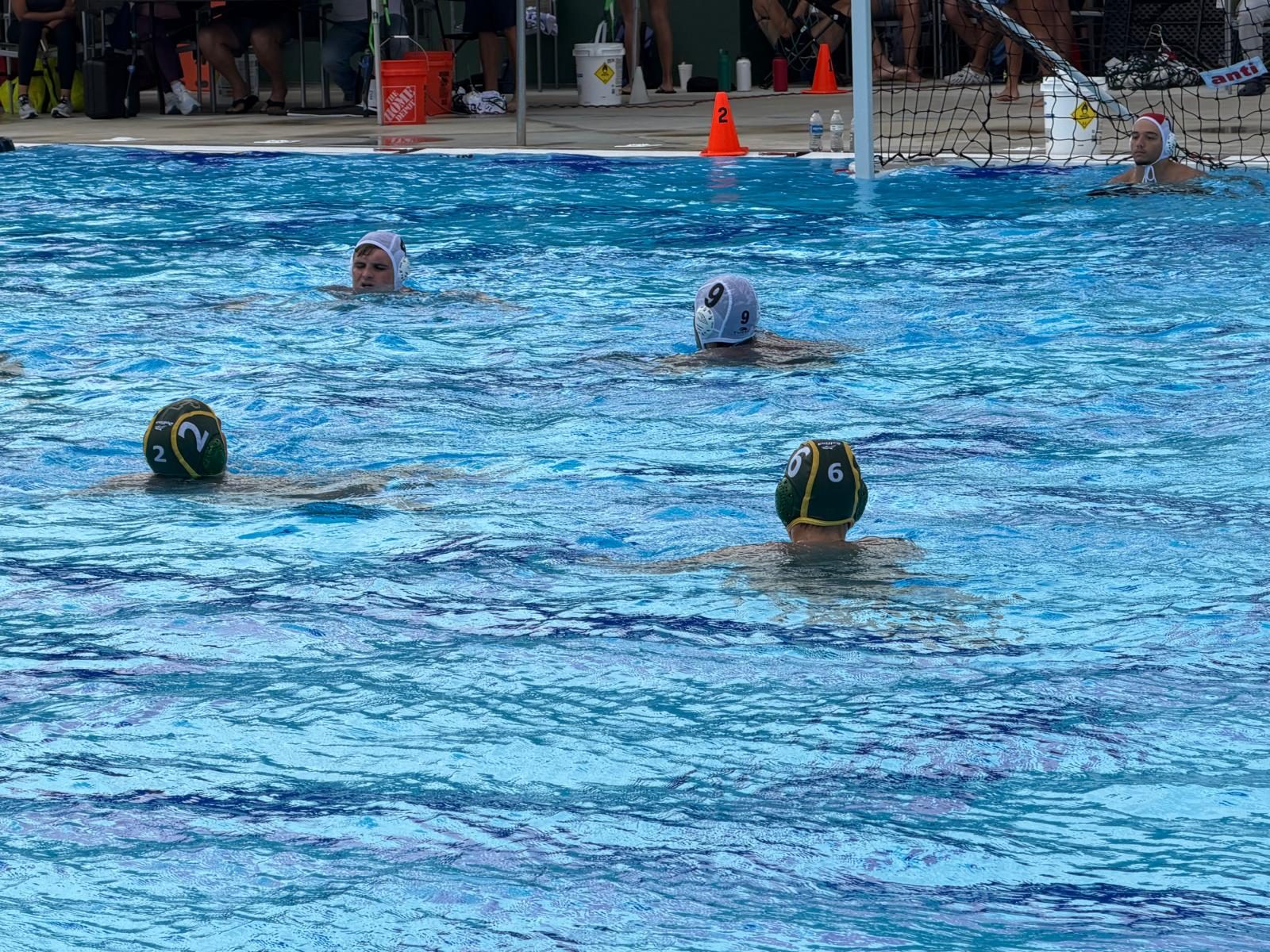 Youth water polo scrimmage at practice